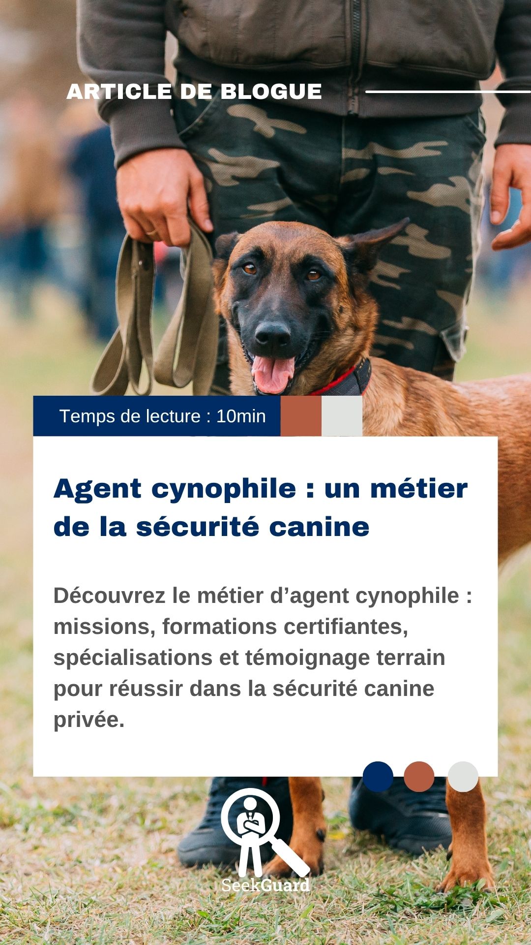 Agent cynophile : un métier de la sécurité canine